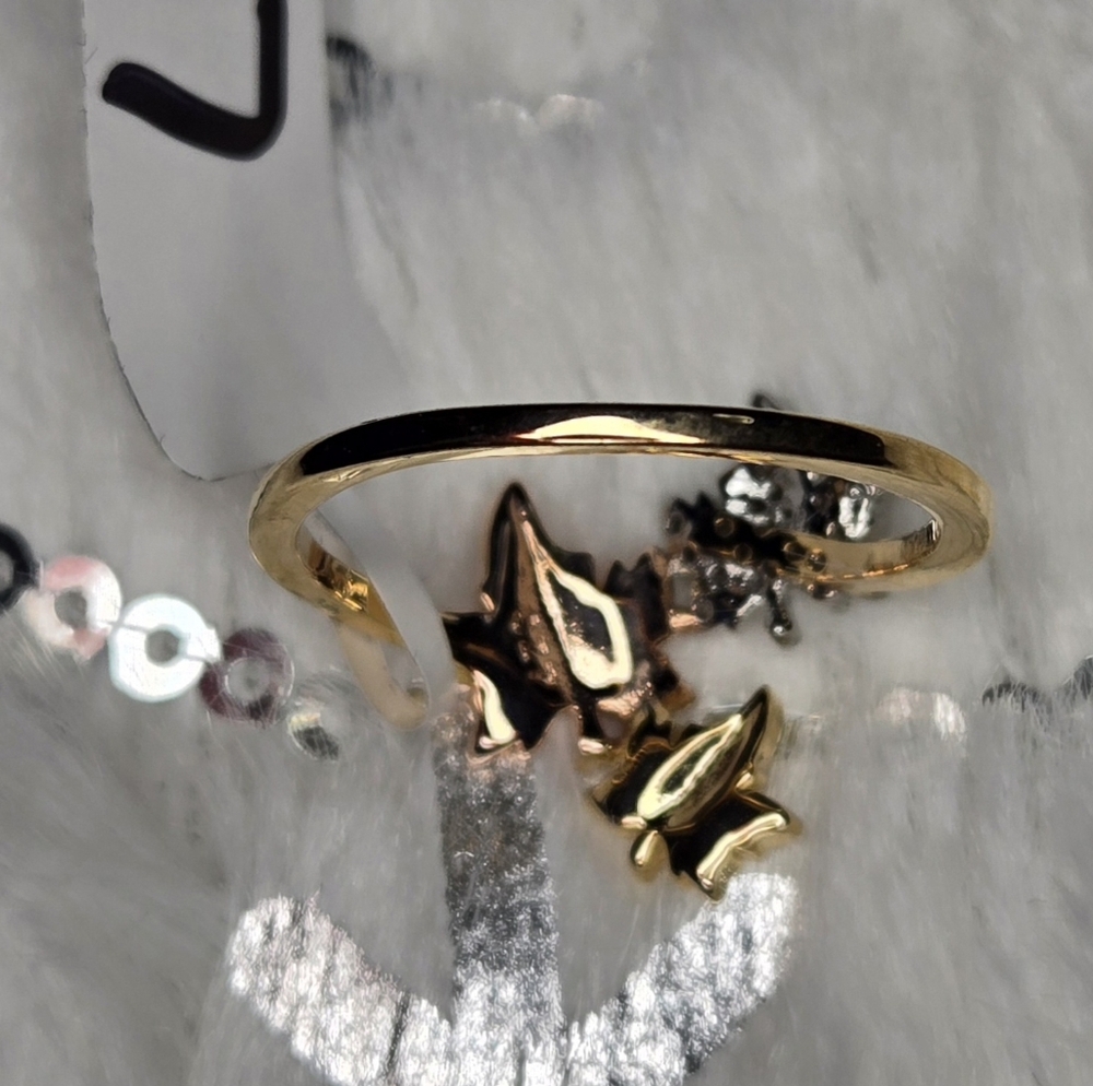 Triple Leaf Ring Sz.7 - Picture 3 of 6